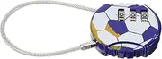 NULYLU Football Lock Compact Wire Lock Cable Password for Tool Boxes Luggage Gym Lockers Unique Design