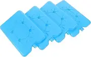 Cabilock Food Storage Containers Breastmilk Ice Pack 4pcs Reusable Ice Packs for Breastmilk Storage,Bottle Ice Packs for Breast Milk,Baby Bottles,Meal,Keeps Breast Milk Fresh 600ml Blue