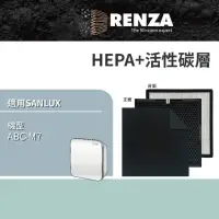 在飛比找momo購物網優惠-【RENZA】適用SANLUX 台灣三洋 ABC-M7 AB