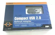 New! Linksys Compact USB 2.0 Network Adaptor Model USB200M 10/100