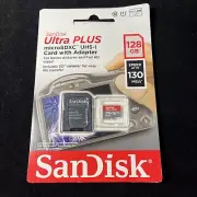SanDisk Ultra Plus 128GB microSDXC UHS-I Memory Card - SD-SQUB3-128G-Sealed