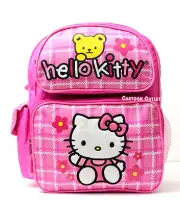 Sanrio Hello Kitty Backpack 12" Canvas Girls With Bear Bag Birthday Gift