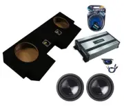 Alpine SWT-10S4 Sub + Harmony HA-A1500.1 Amp + ASC Dual 10" Sub Box Combo