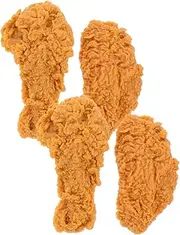 CORHAD 4pcs Artificial Chicken Drumstick Wing Fake Food Models Realistic Decorative Reusable for Store
