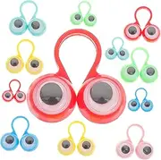 Kisangel 25pcs Big Eyes Ring Toys for Boys and Girls Finger Plaything Educational Toys Random Color