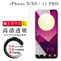 在飛比找Yahoo奇摩購物中心優惠-IPhone X XS 11 PRO 日本玻璃AGC透明非全