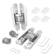 Nuk3y Hidden Invisible Concealed Door Hinges 180 Degree Swing 3 Way Adjustabl...