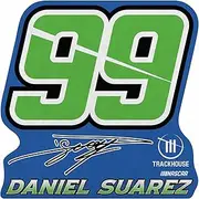 Rico Industries NASCAR Racing Daniel Suarez Shape Cut Pennant - Home and Living Room Décor - Soft Felt EZ to Hang