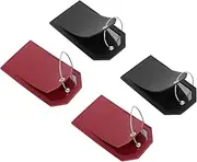 OATIPHO Luggage Tags 4 Pack Pu Luggage Hanging Tags Travel Suitcase Tags Steel Wire Id Labels for Suitcase