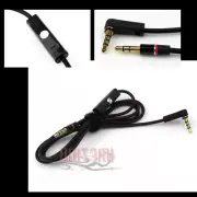 4FT 3.5MM AUX REPLACEMENT AUDIO CABLE BLACK W/CONTROL TALK IPHONE 5 4S IPOD NANO