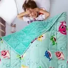 Sivio 7 lbs Minky Dotted Weighted Blanket for Kids, Super Soft Crystal Velvet...
