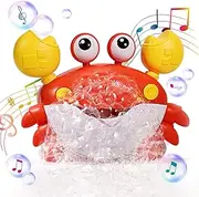 Crab Bubble Bath Maker for The Bathtub,Blows Bubbles and Plays 12 Children’s Songs,Sing-Along Bath Bubble Machine Baby, Toddler Kids Bath Toys Makes Great Gifts for 3 Years Girl Boy