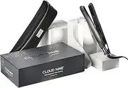 CLOUD NINE The Original Iron Grey Hair Straightener Starlight Grey | Variable Temperature Control Quick Heat Touch Technology Ceramic Floating Plates Spring Flex Styling | Smooth Sleek Results