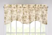 DaDa Bedding Semi Sheer Cottage Yellow Floral Garden Window Curtain Valance