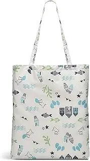 [RADLEY] London Womens Pierside - Responsible - Foldaway Shopper Shoulder Tote Bag in Chalk, Chalk, One Size