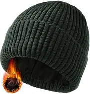 [Kiaanavi] Lightweight Beanie for Man Women,Wool Lined Wool Cap Soft Warm Knit Hat