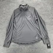 Spyder Pullover Womens XL 1/4 Zip Long Sleeve Gray