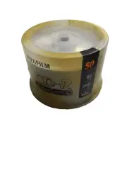 Fujifilm CD-R 50 Pack 80min 700MB 48X Blank CD Discs CDR 50 Count - NEW