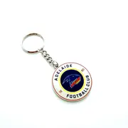Adelaide Crows AFL Team Round Logo Metal Keyring