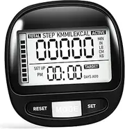 Kisangel Step Counter for Seniors Small Pedometers Large Screen Easy to Use Accurate Step Counter Portable
