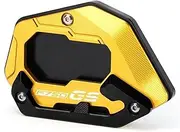 Foot Side Stand Extension Pad Motorcycle Aluminum Kickstand Foot Side Stand Extension Pad Support Plate Enlarge for BMW F750GS Enlarged Plate Kickstand Foot Side Stand(Yellow1)