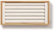 [Kanwoder] Bamboo Ring Holder,Ring Display Stand,Jewelry Organizer Stand for Rings Earrings Selling（Beige）