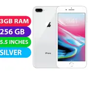 Apple iPhone 8+ Plus (256GB, Silver) - Refurbished (Excellent)