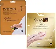 Skin Fx Nourishing Hand Mask & Purifying Men Facial Serum Mask Combo - Pack of 2