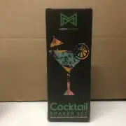 Mixology Cocktail Shaker Set Drink Mixer, 8-Piece Portable Bartender Kit with 24
