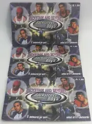(3)x Backstreet Boys Backstage and Beyond 2000 Panini 4"x6" Photocards Packs Lot