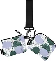 [Amooorous] Green-purple Collision Dual Wristlet Wallets for Women Large Capacity Card Money Holder with Wristlet Strap for Woman 2 Packs, Green-Purple Collision, 1 size, Casual