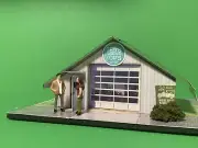 Built from Scratch - 1:64 Scale Diorama - "Ted’s Convertible Tops" Photo Real Di