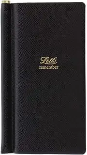 Letts Of London Legacy Slim Pocket Password Book, Black