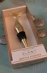 Slant Collections Mermaid Tail ￼ Bottle Stopper Gold