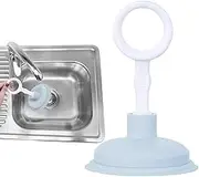 Drain Plunger – Powerful Sink And Tub Unclogging Tool | Compact Mini Drain Cleaner For Bathroom & Kitchen | Handheld Clog Remover For Sinks, Tubs, And Drains | Easy To Use Plumbing Maintenance Tool