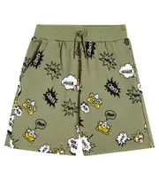 [Kenzo Kids] Kenzo Kids Printed cotton-blend jersey shorts Y 4 green