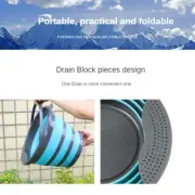 Foldable Mop Drain Bucket Portable Solid Basin Tourism Outdoor Clean Bucket