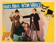 Room Service lobby card Harpo Marx Chico Marx Lucille Ball 1938 OLD MOVIE PHOTO