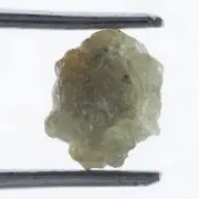 1.84 CT Real Natural Rough Loose Diamond, Silver Brown Raw Uncut Diamond, 7 mm