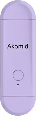 USB Rechargeable Book Light, Amber Mode, 8 Leds, Portable Clip-On, Purple