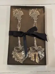 GANZ Serving Set Fork & Spoon with Leaves and Grape Clusters Brand new!