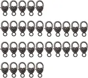STOBOK 3sets DIY Jewelry Making Accessories Heart Lobster Clasp Alloy Claw Clasp for Bags Luggage Necklace Key Accessories 10pcs*3