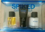 Vintage Men's Spiked by Gap Gift Set Cologne After Shave Body Wash Sents Rare