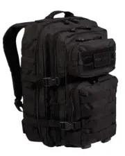 Mil-Tec Unisex Assault Pack Tactical Outdoor Camping Hiking Backpack Black 36L