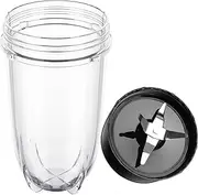 Replacement Cross Blade and 16OZ Cup for Magic Bullet Blender Part,Compatible with 250W Magic Bullet MB1001 Series Juicer Mixer