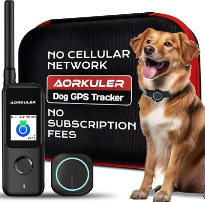 GPS Tracker for Dogs No Subscription, GPS Location Without Cell Network, Suitabl