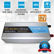 Elinz Pure Sine Wave Power Inverter 1500w / 3000w 12v - 240v AUS plug Car Boat Caravan