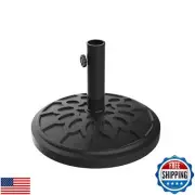 Umbrella Base - Heavy-Duty 19lbs Weighted Outdoor Stand for Patio Table, Tilt