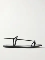 [Loeffler Randall] Loeffler Randall - Lara Embellished Leather Sandals - Black - US5 US5 Black