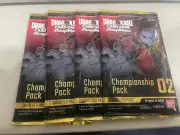 Dragon Ball Super FW Championship Pack 02 Sealed x4 Bundle